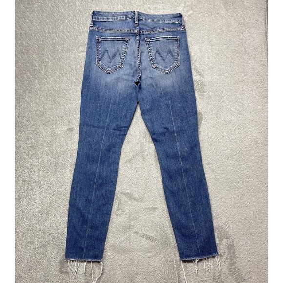 Mother The High Waisted Looker Ankle Fray Jeans Women's Size 28 - Picture 3 of 15